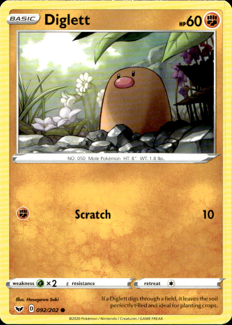 Scanned front of Diglett