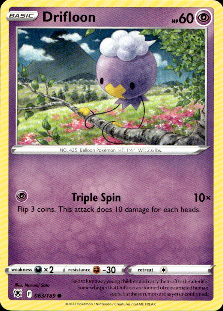 Scanned front of Drifloon
