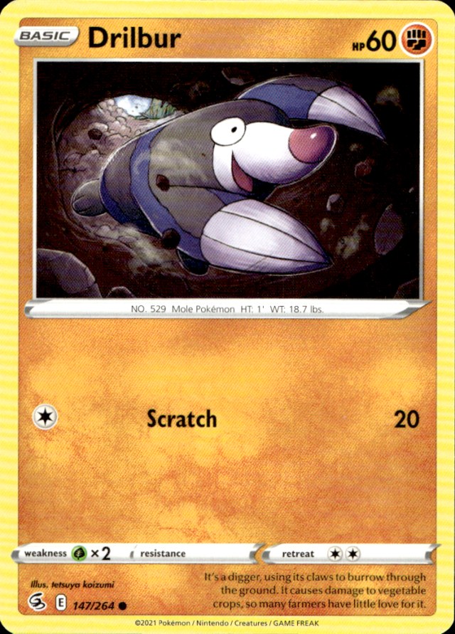 Scanned front of Drilbur