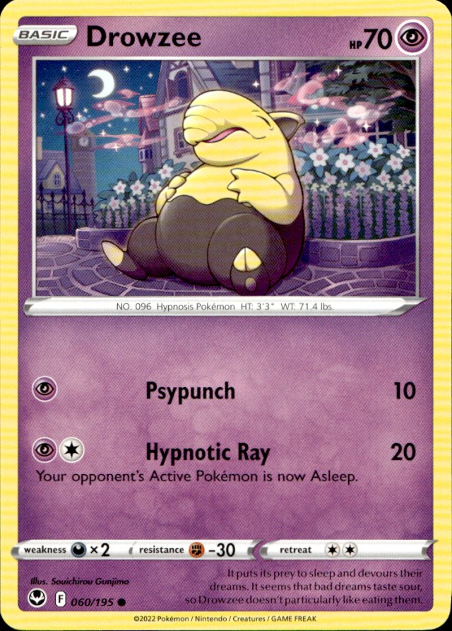 Scanned front of Drowzee
