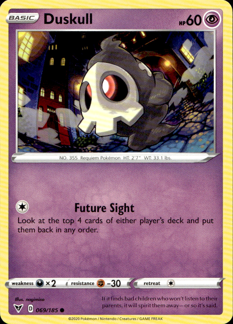 Scanned front of Duskull