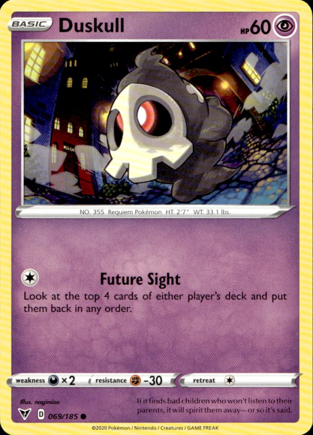 Scanned front of Duskull