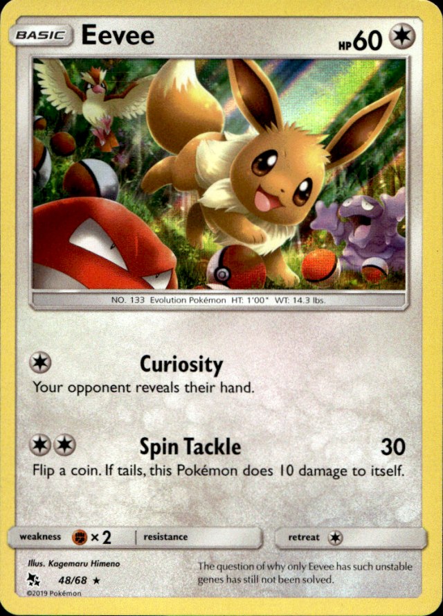 Scanned front of Eevee
