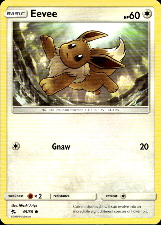 Scanned front of Eevee