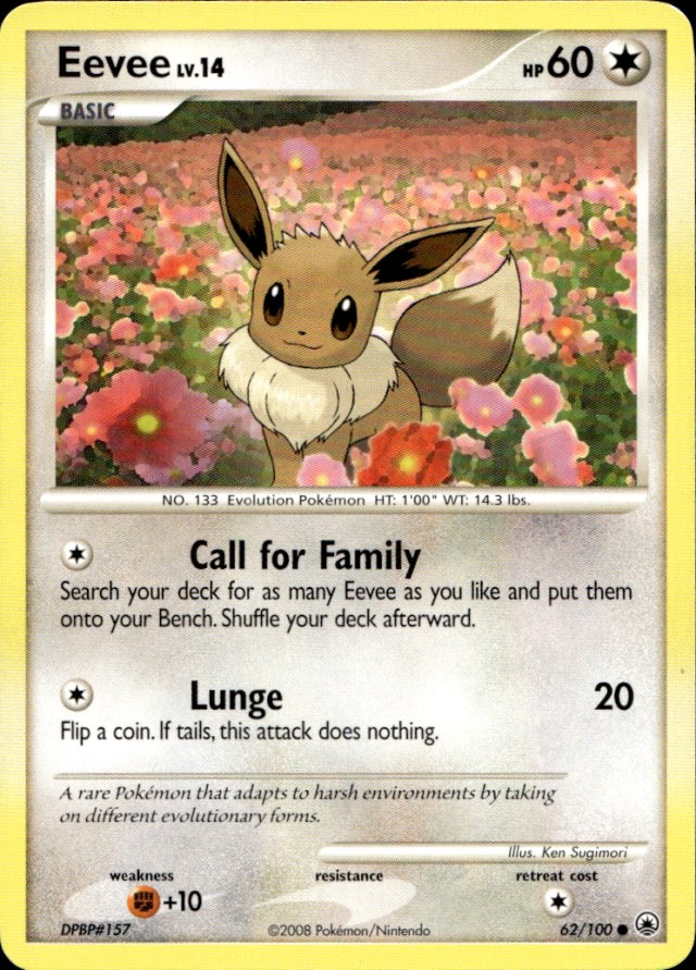 Scanned front of Eevee