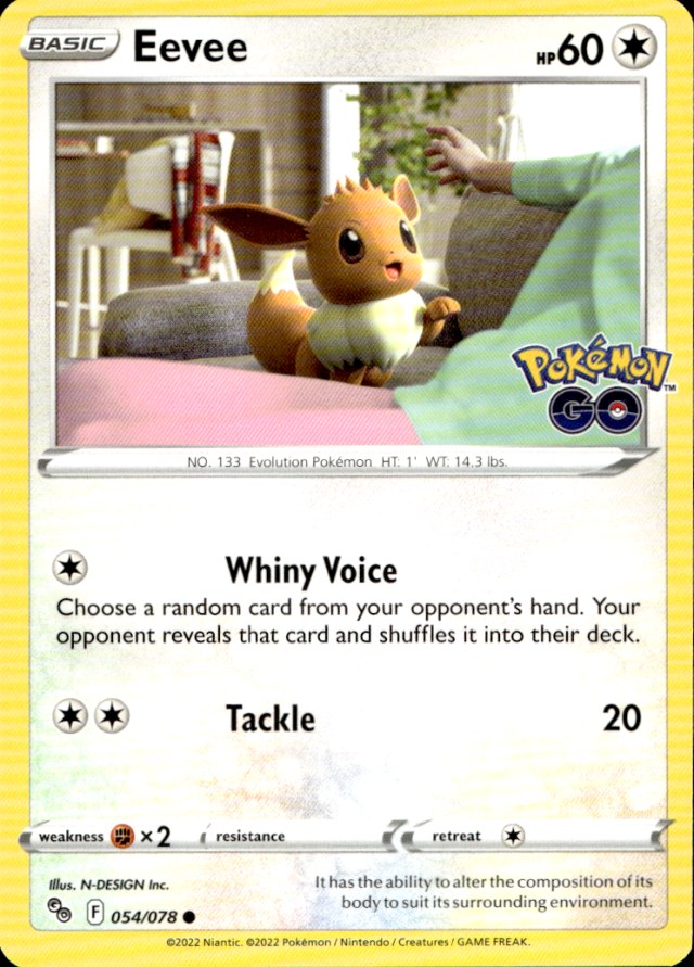 Scanned front of Eevee