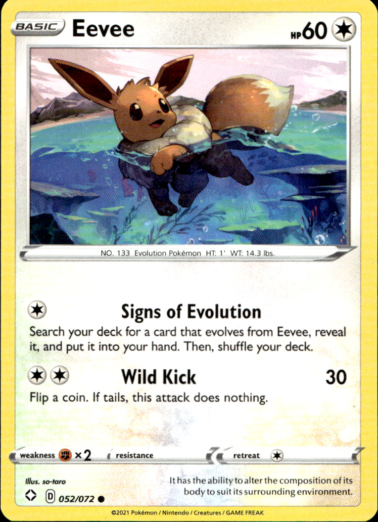 Scanned front of Eevee