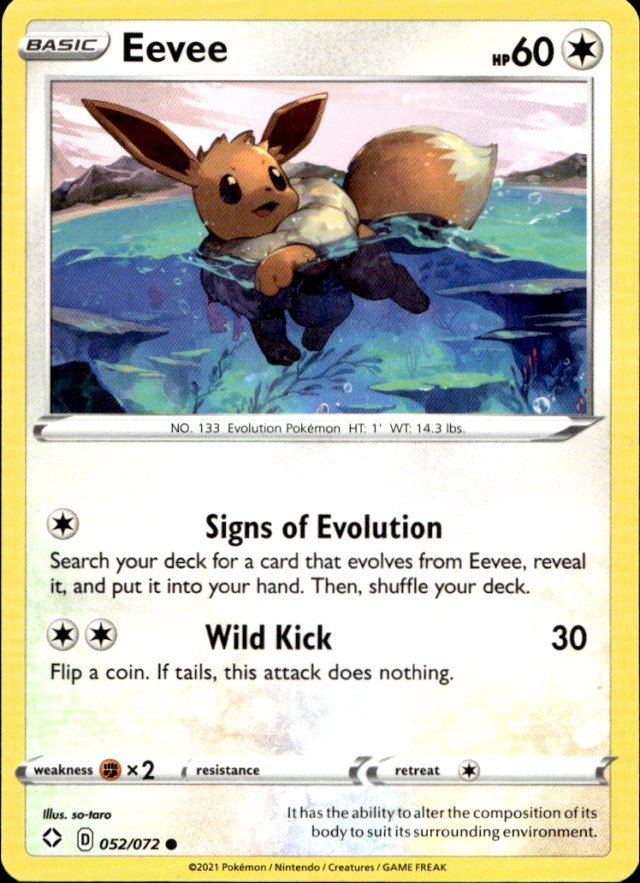 Scanned front of Eevee