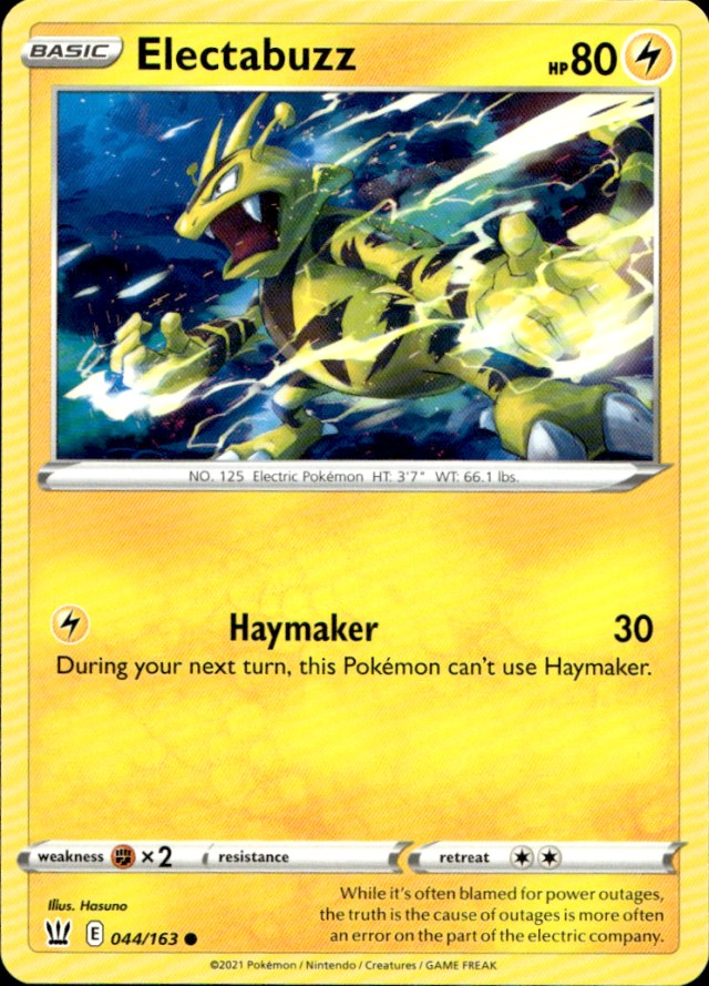 Scanned front of Electabuzz