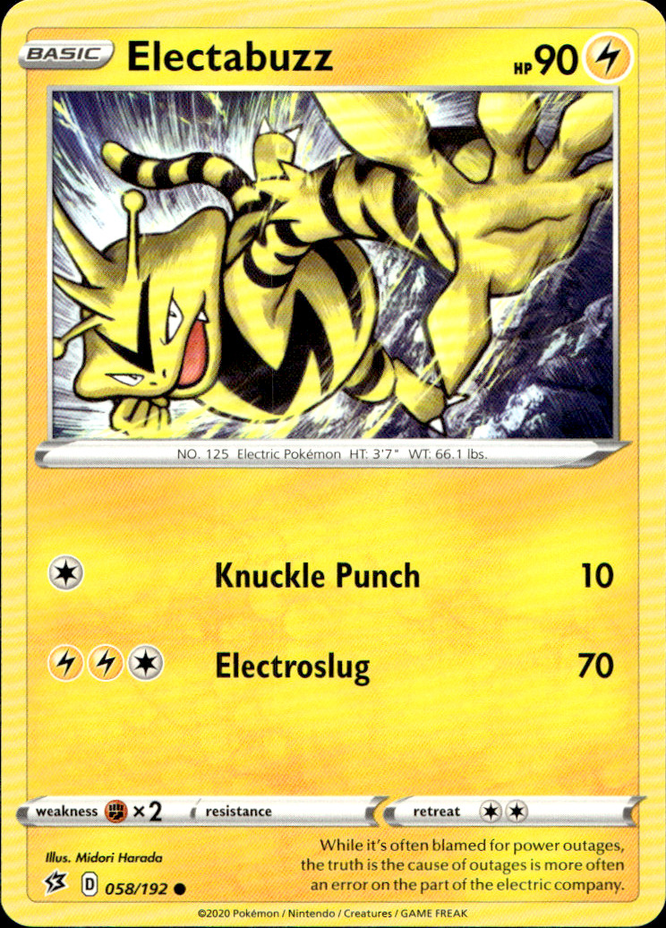 Scanned front of Electabuzz
