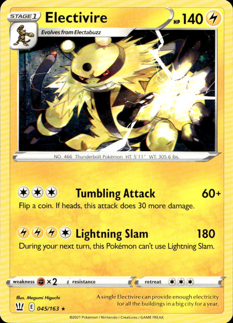 Scanned front of Electivire