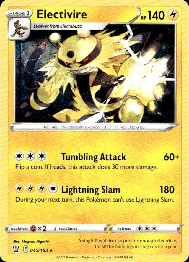 Scanned front of Electivire