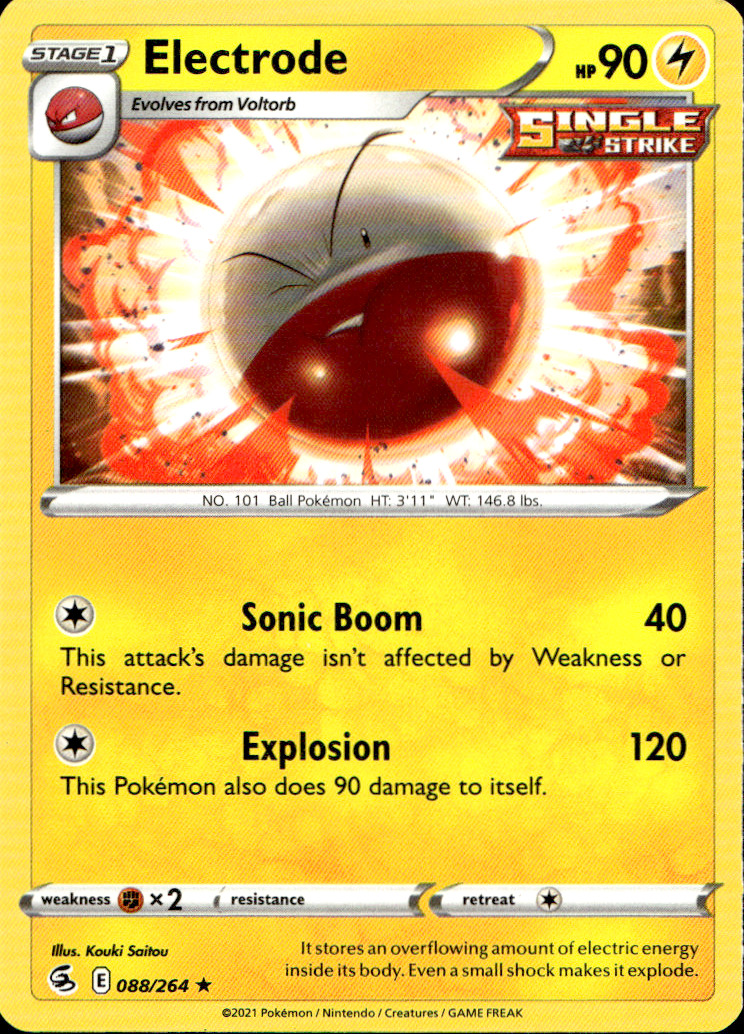 Scanned front of Electrode