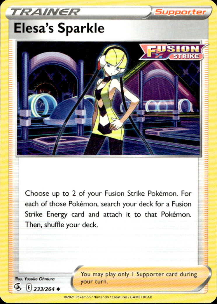 Scanned front of Elesa's Sparkle