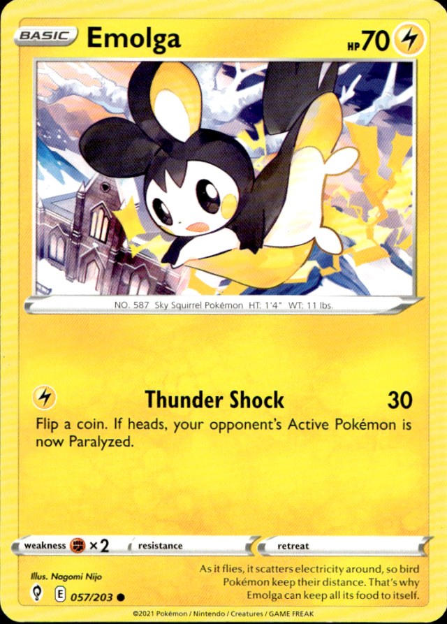 Scanned front of Emolga