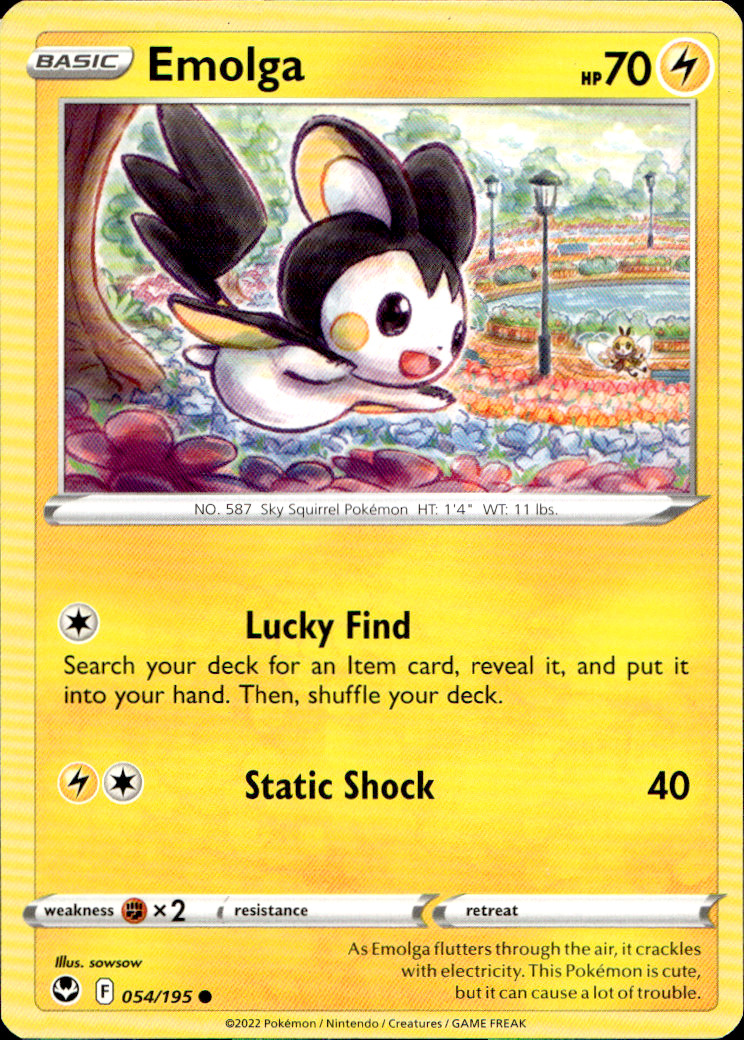 Scanned front of Emolga