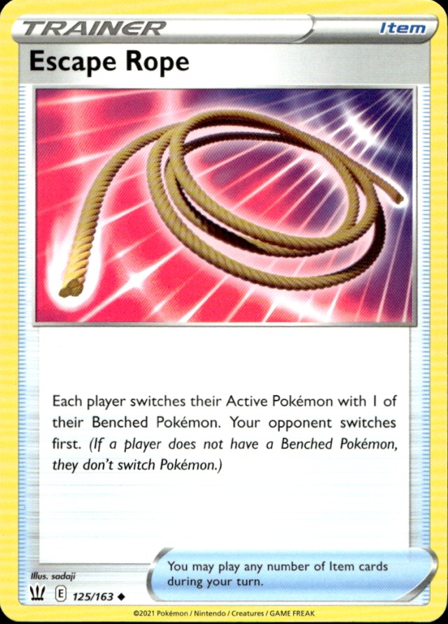Scanned front of Escape Rope