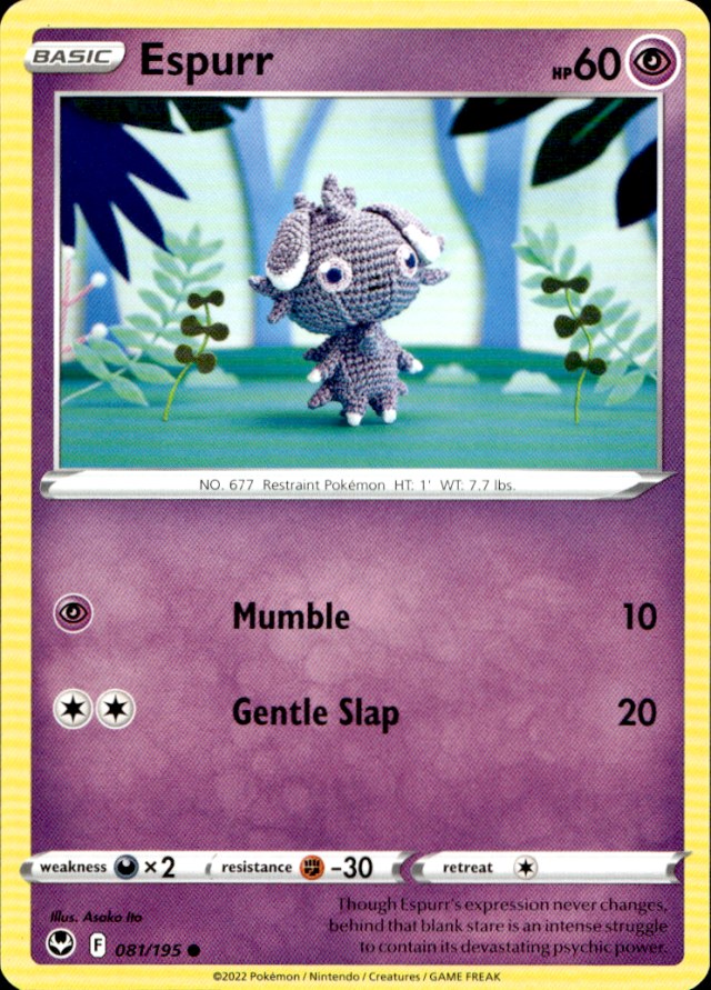 Scanned front of Espurr
