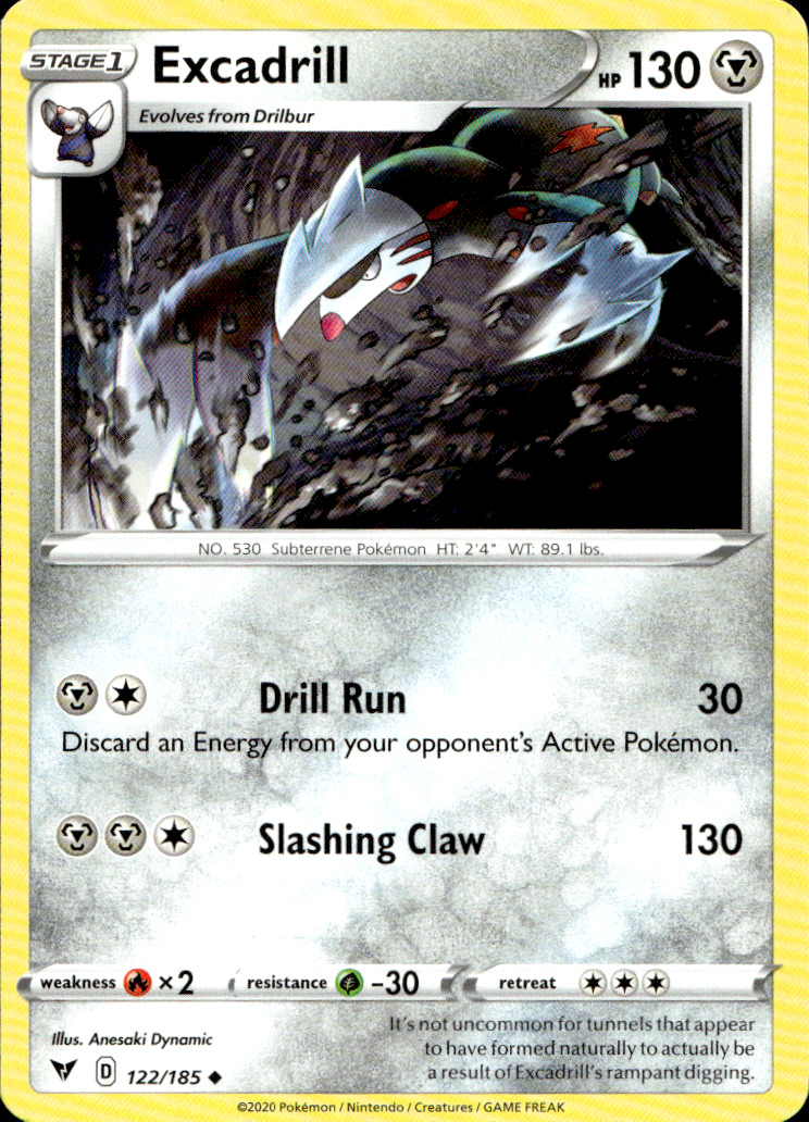 Scanned front of Excadrill