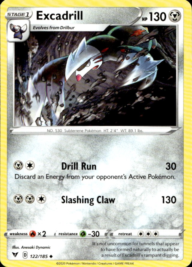 Scanned front of Excadrill