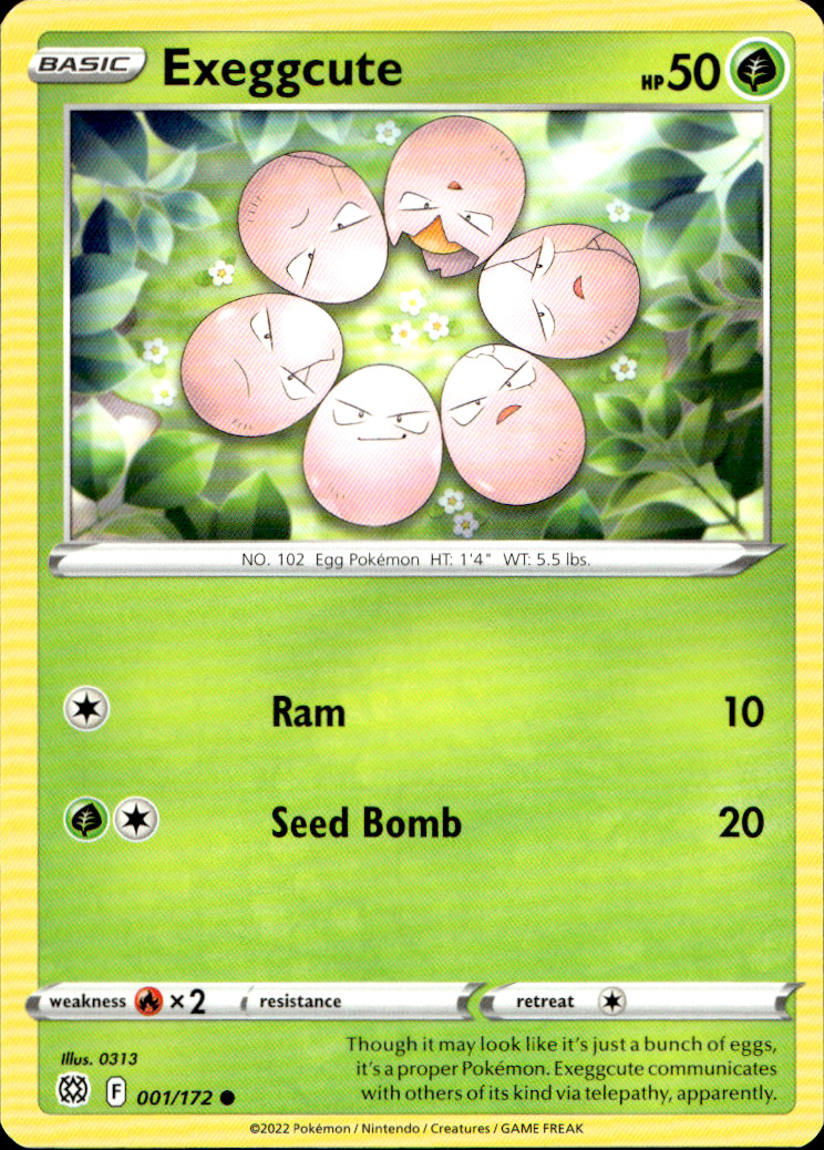 Scanned front of Exeggcute