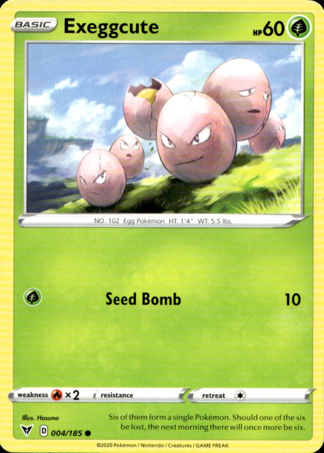 Scanned front of Exeggcute