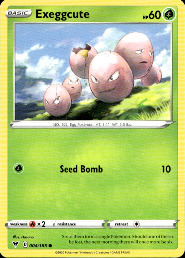 Scanned front of Exeggcute