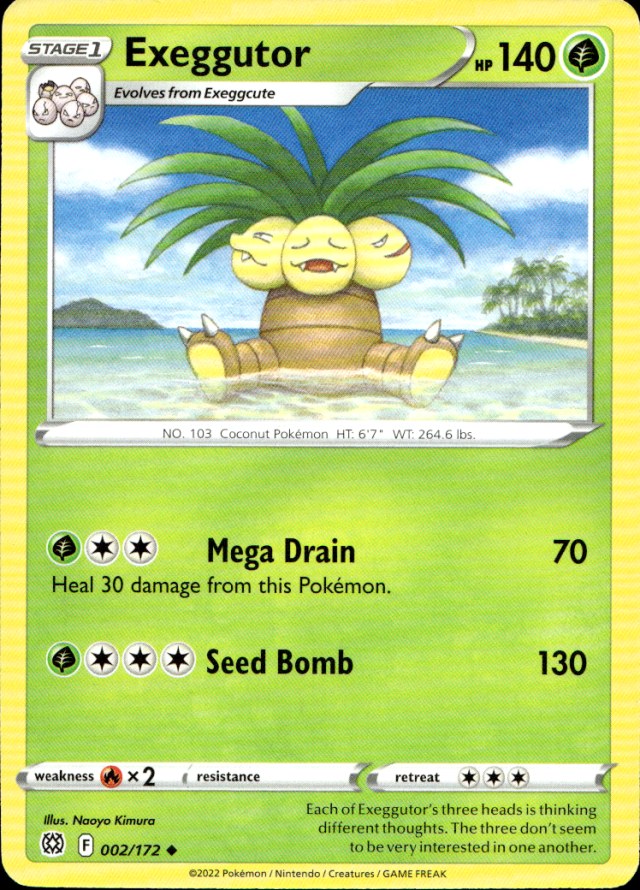 Scanned front of Exeggutor