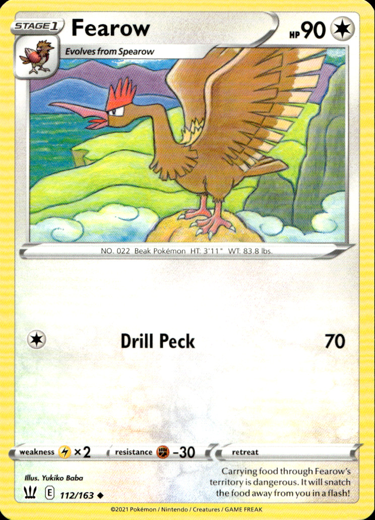 Scanned front of Fearow