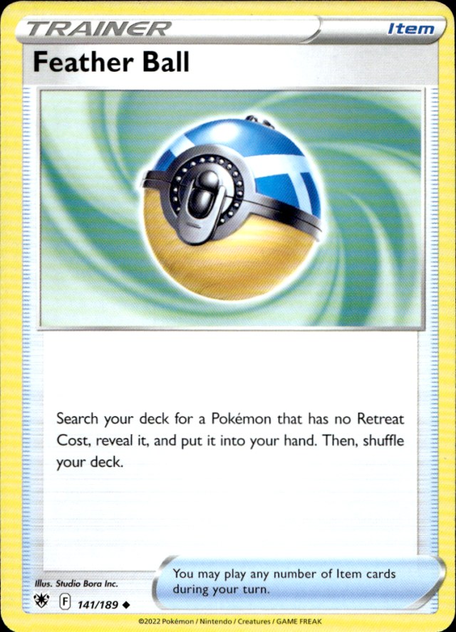 Scanned front of Feather Ball