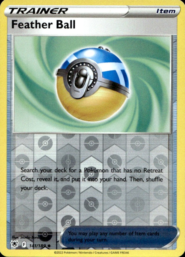 Scanned front of Feather Ball