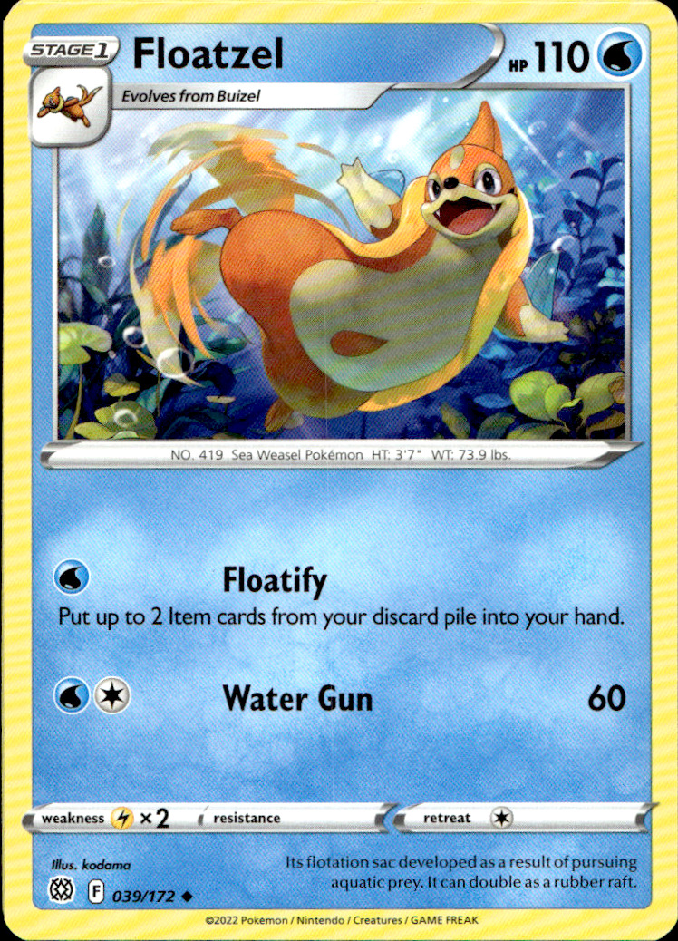 Scanned front of Floatzel