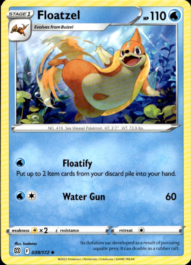 Scanned front of Floatzel