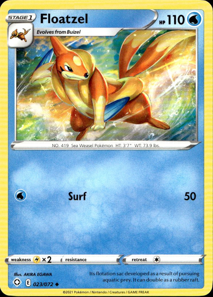 Scanned front of Floatzel