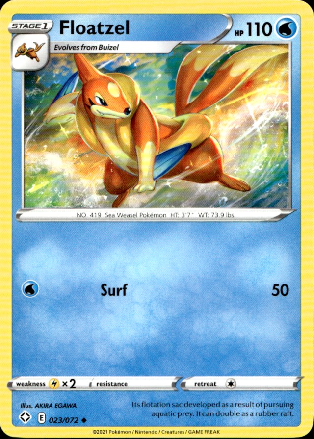Scanned front of Floatzel