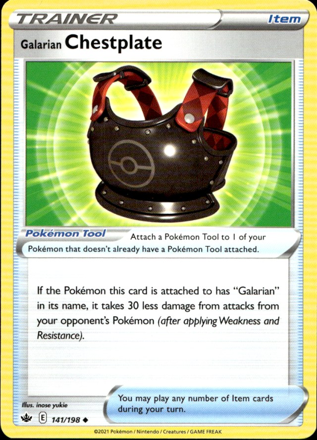 Scanned front of Galarian Chestplate