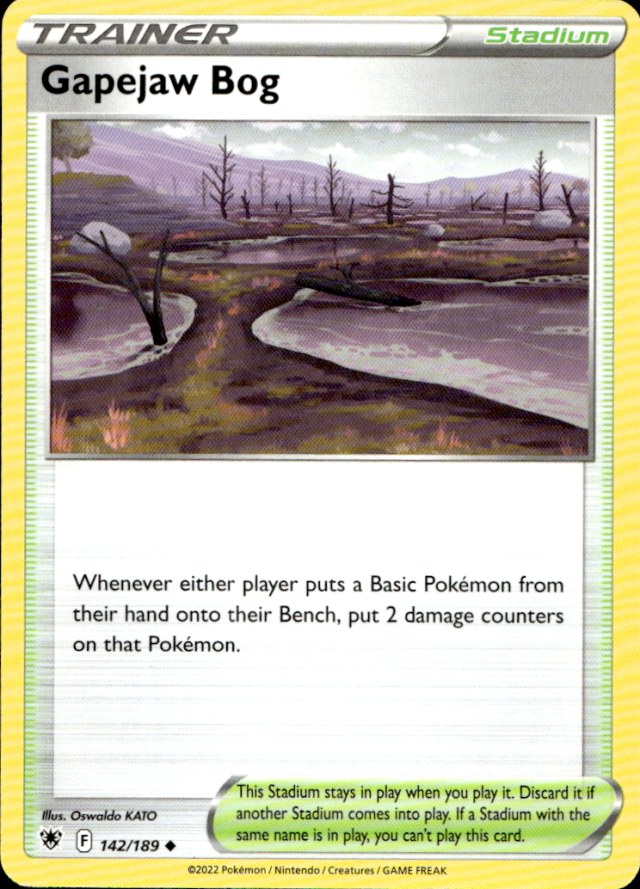 Scanned front of Gapejaw Bog
