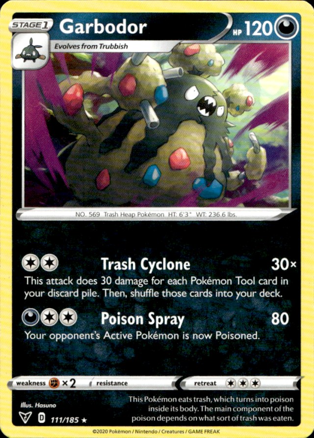 Scanned front of Garbodor