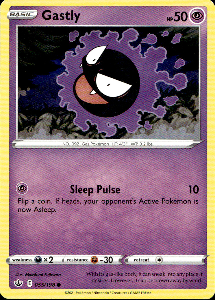 Scanned front of Gastly