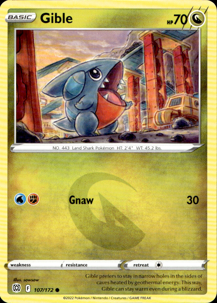 Scanned front of Gible