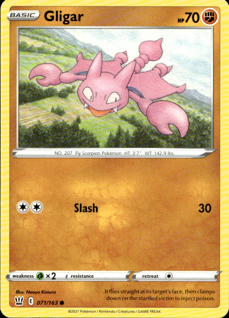 Scanned front of Gligar