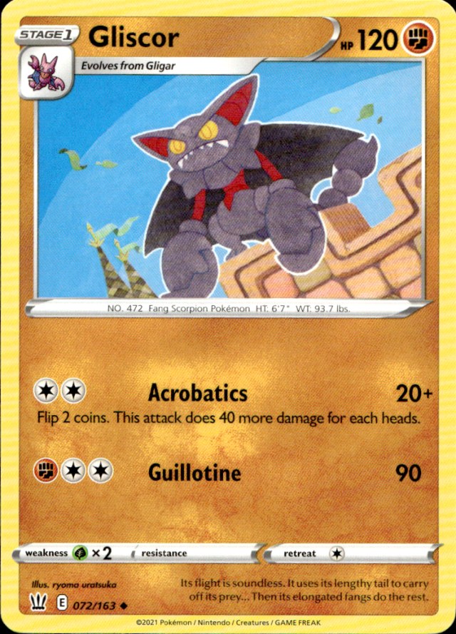 Scanned front of Gliscor