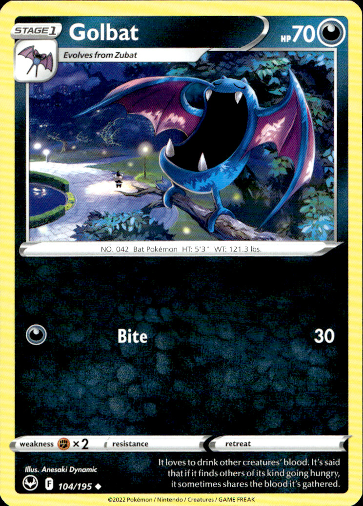 Scanned front of Golbat