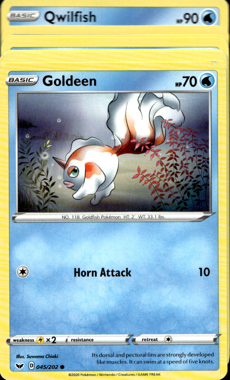 Scanned front of Goldeen