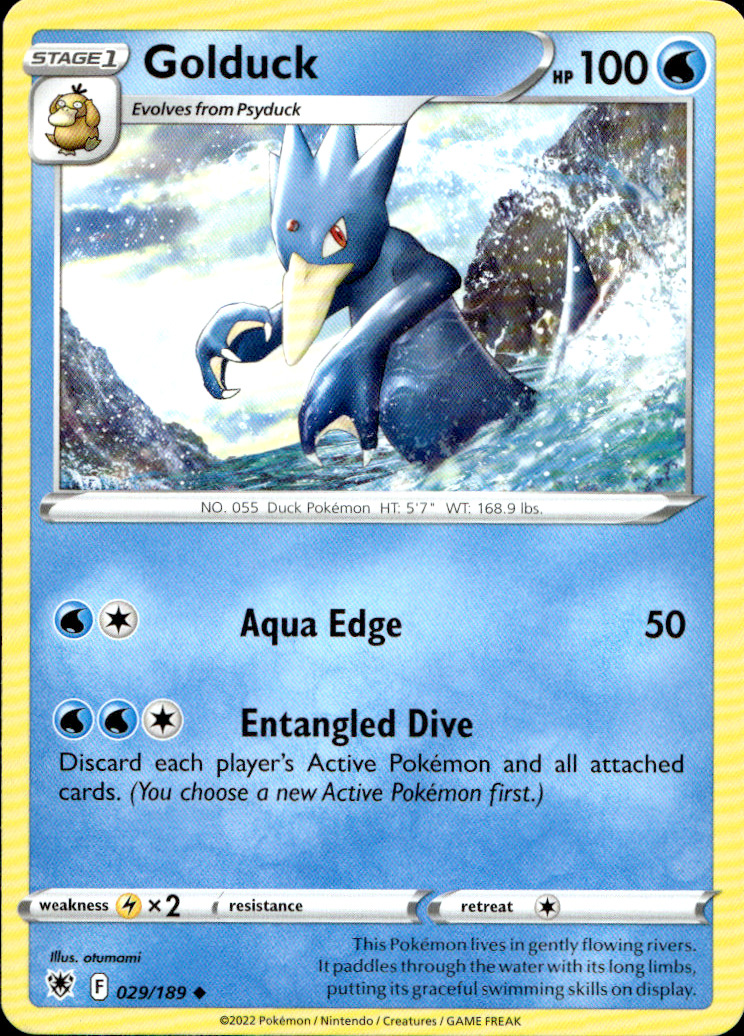 Scanned front of Golduck