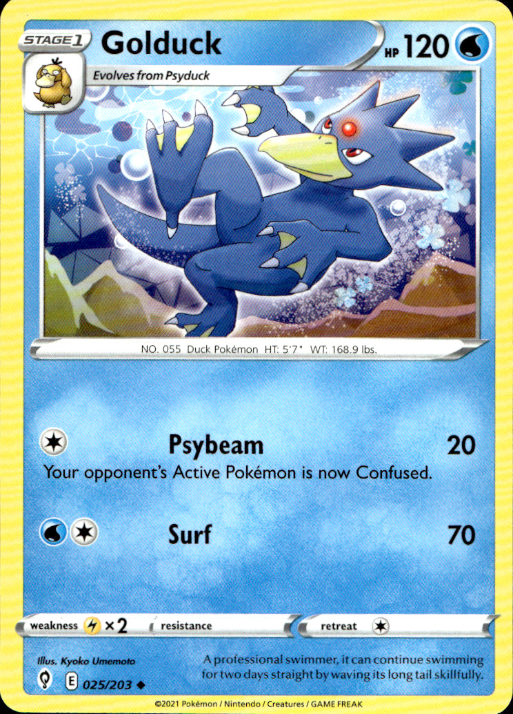 Scanned front of Golduck