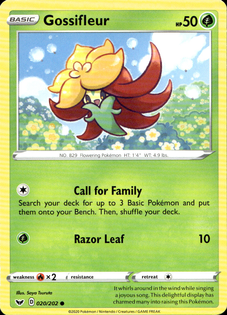 Scanned front of Gossifleur