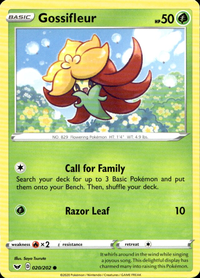 Scanned front of Gossifleur
