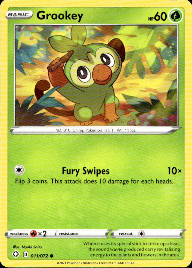 Scanned front of Grookey