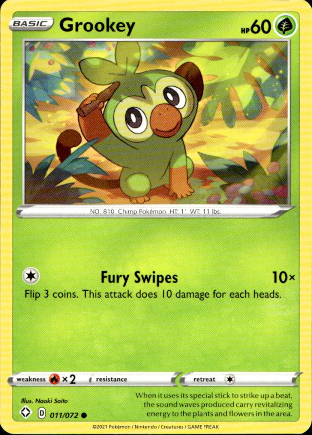 Scanned front of Grookey